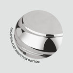 Load image into Gallery viewer, Close-up of shiny encapsulated induction bottom of stainless steel cookware