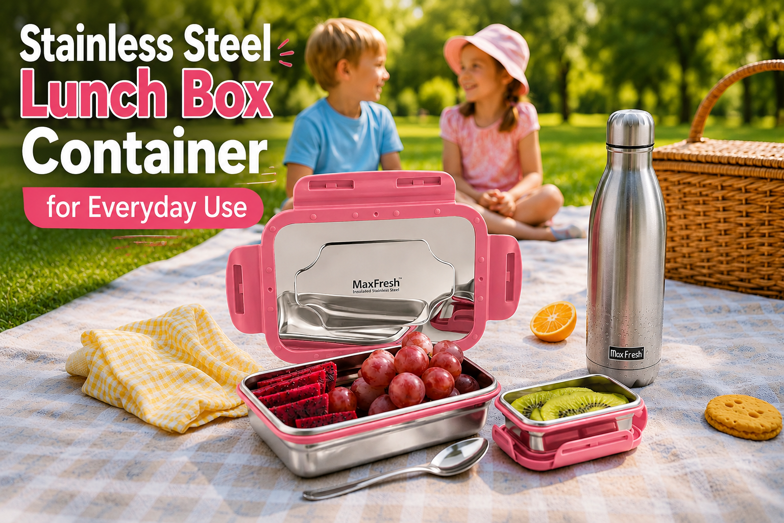 Best Stainless Steel Lunch Box Container for Everyday Use | MaxFresh