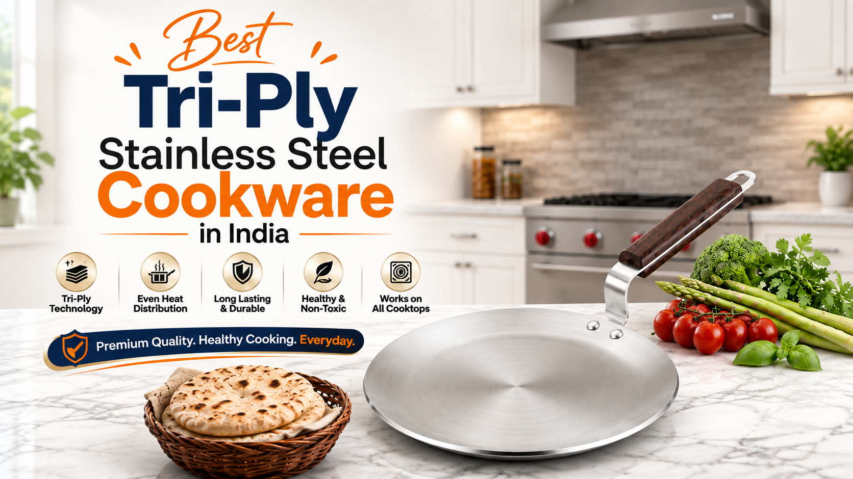 Best Tri-Ply Stainless Steel Cookware in India