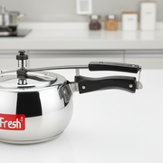 MaxFresh Royal Stainless Steel Inner Lid Belly Sandwich Bottom Pressure Cooker