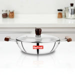 Load image into Gallery viewer, Triply Kadai with Glass Lid
